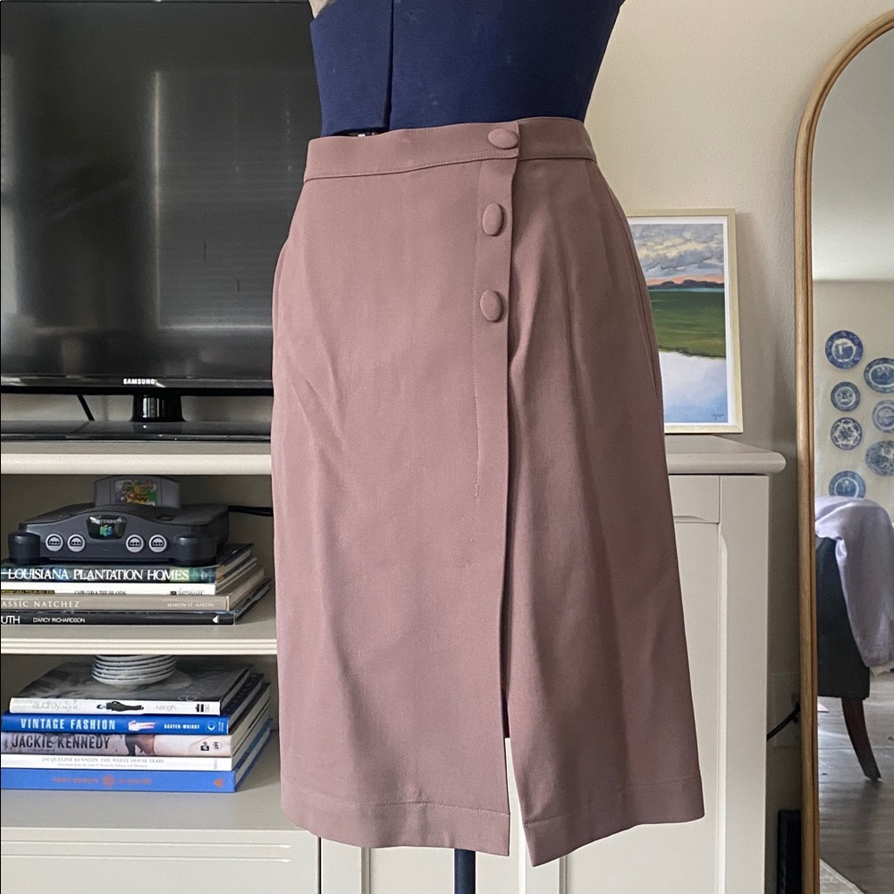 Vintage 1980s Thierry Mugler Wool Mini Skirt